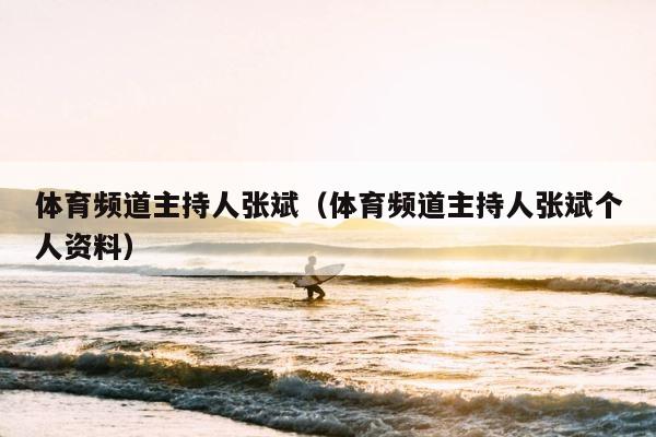体育频道主持人张斌（体育频道主持人张斌个人资料） 第1张