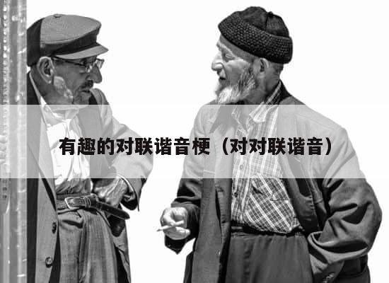 有趣的对联谐音梗（对对联谐音） 第1张