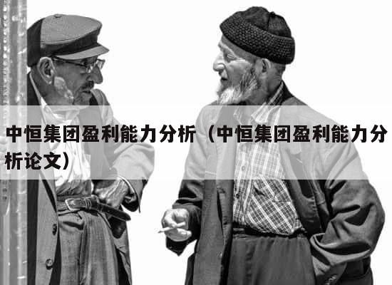 中恒集团盈利能力分析（中恒集团盈利能力分析论文） 第1张