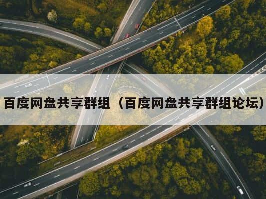 百度网盘共享群组（百度网盘共享群组论坛） 第1张