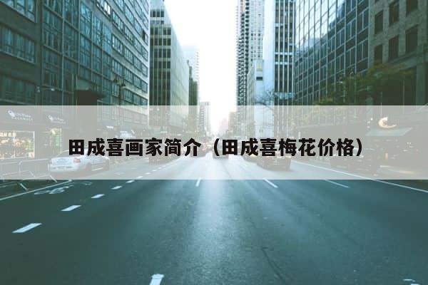 田成喜画家简介（田成喜梅花价格） 第1张