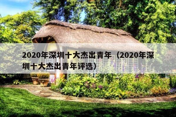 2020年深圳十大杰出青年（2020年深圳十大杰出青年评选） 第1张