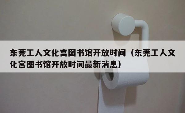 东莞工人文化宫图书馆开放时间（东莞工人文化宫图书馆开放时间最新消息） 第1张