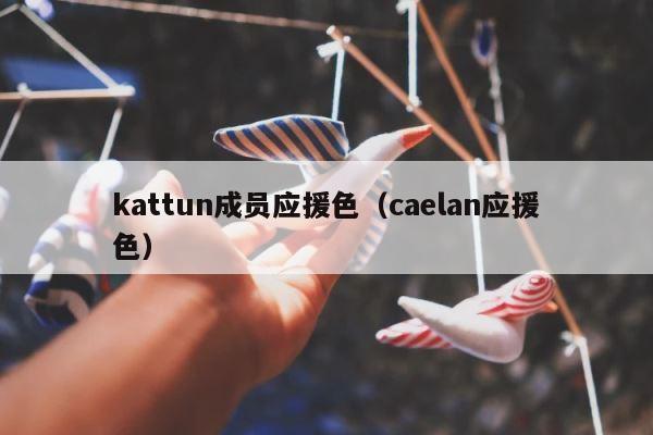 kattun成员应援色（caelan应援色） 第1张