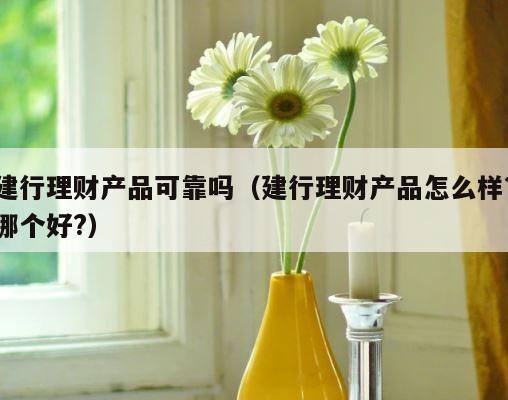 建行理财产品可靠吗（建行理财产品怎么样?哪个好?） 第1张