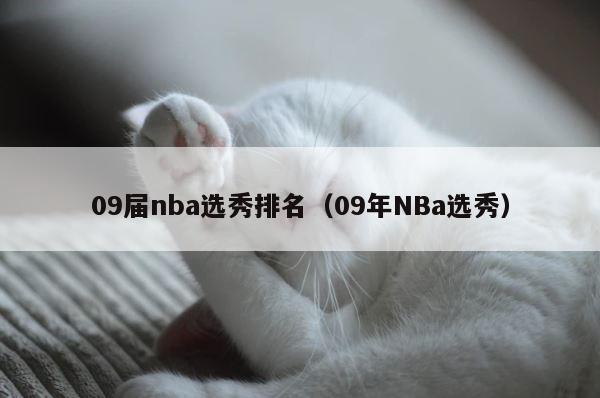 09届nba选秀排名（09年NBa选秀） 第1张