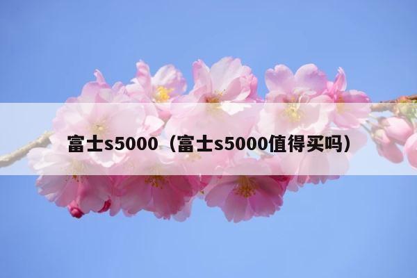 富士s5000（富士s5000值得买吗） 第1张