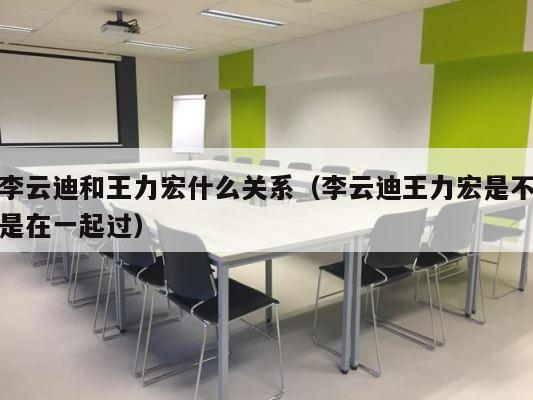 李云迪和王力宏什么关系（李云迪王力宏是不是在一起过） 第1张