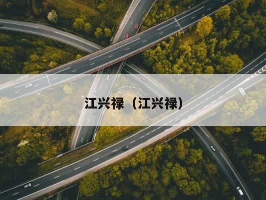 江兴禄（江兴禄） 第1张