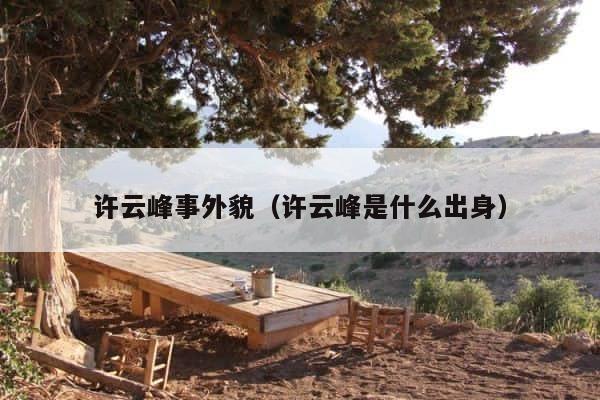 许云峰事外貌（许云峰是什么出身） 第1张
