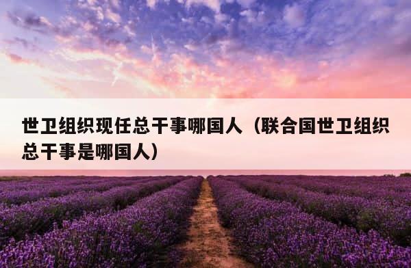 世卫组织现任总干事哪国人（联合国世卫组织总干事是哪国人） 第1张