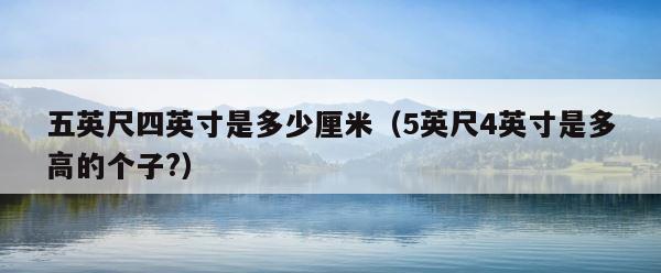 五英尺四英寸是多少厘米（5英尺4英寸是多高的个子?） 第1张