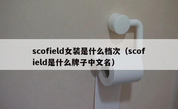 scofield女装是什么档次（scofield是什么牌子中文名） 第1张