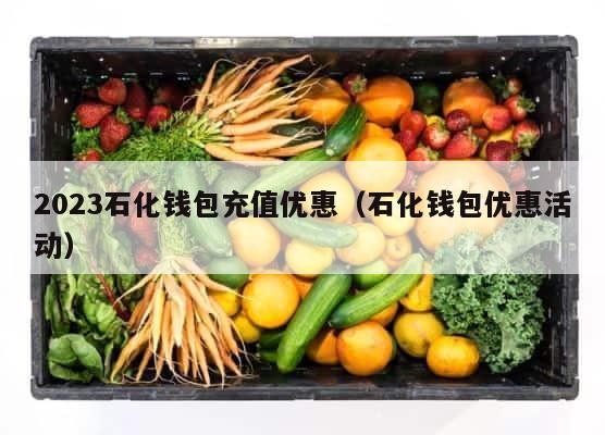 2023石化钱包充值优惠（石化钱包优惠活动） 第1张