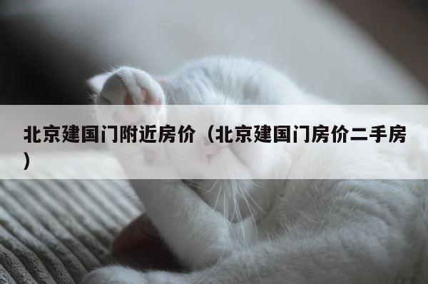 北京建国门附近房价（北京建国门房价二手房） 第1张
