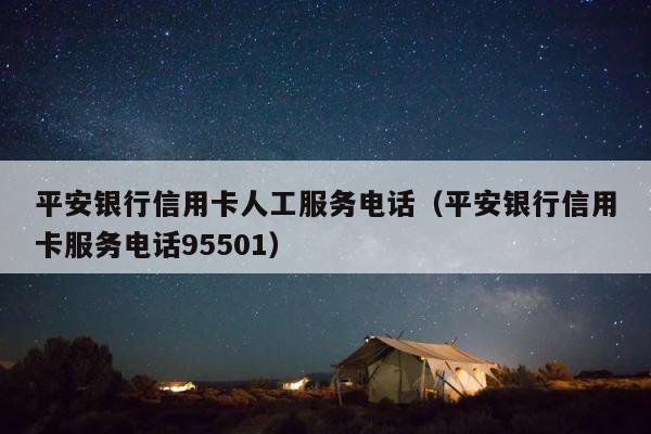 平安银行信用卡人工服务电话（平安银行信用卡服务电话95501） 第1张