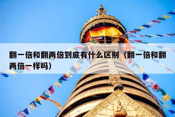 翻一倍和翻两倍到底有什么区别（翻一倍和翻两倍一样吗） 第1张