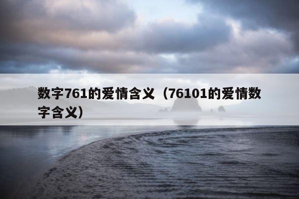 数字761的爱情含义（76101的爱情数字含义） 第1张