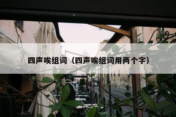 四声唉组词（四声唉组词用两个字） 第1张
