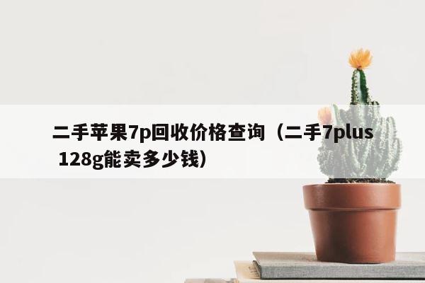 二手苹果7p回收价格查询（二手7plus 128g能卖多少钱） 第1张