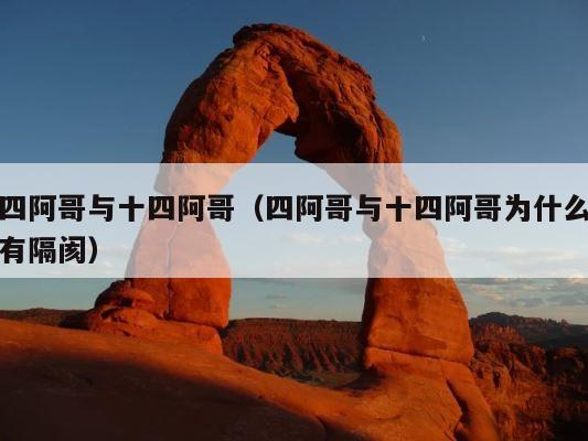 四阿哥与十四阿哥（四阿哥与十四阿哥为什么有隔阂） 第1张