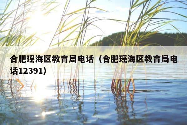 合肥瑶海区教育局电话（合肥瑶海区教育局电话12391） 第1张