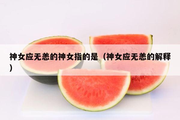 神女应无恙的神女指的是（神女应无恙的解释） 第1张