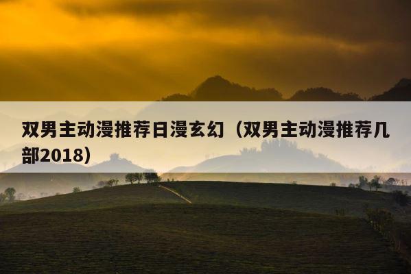 双男主动漫推荐日漫玄幻（双男主动漫推荐几部2018） 第1张