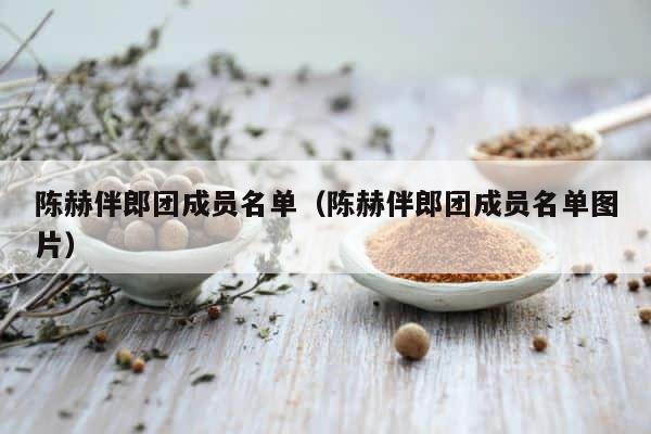 陈赫伴郎团成员名单（陈赫伴郎团成员名单图片） 第1张