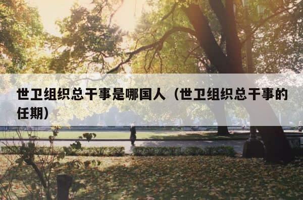 世卫组织总干事是哪国人（世卫组织总干事的任期） 第1张