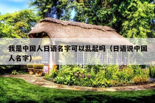 我是中国人日语名字可以乱起吗（日语说中国人名字） 第1张