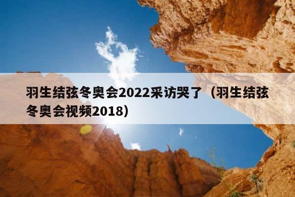 羽生结弦冬奥会2022采访哭了（羽生结弦冬奥会视频2018） 第1张