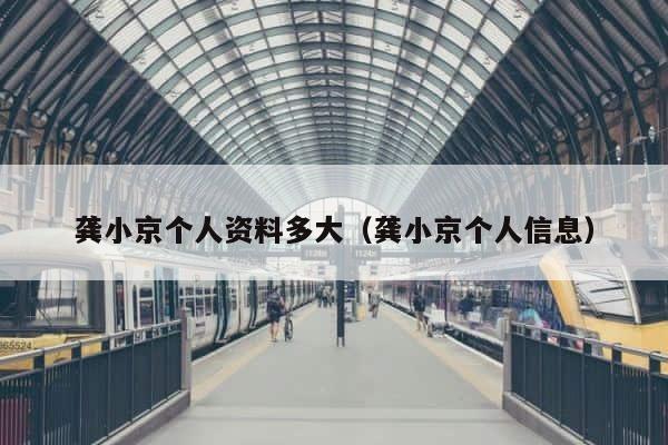 龚小京个人资料多大（龚小京个人信息） 第1张