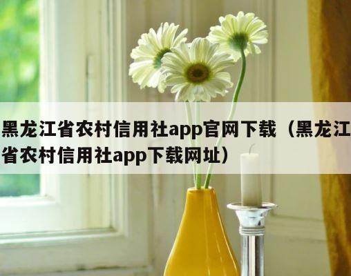 黑龙江省农村信用社app官网下载（黑龙江省农村信用社app下载网址） 第1张