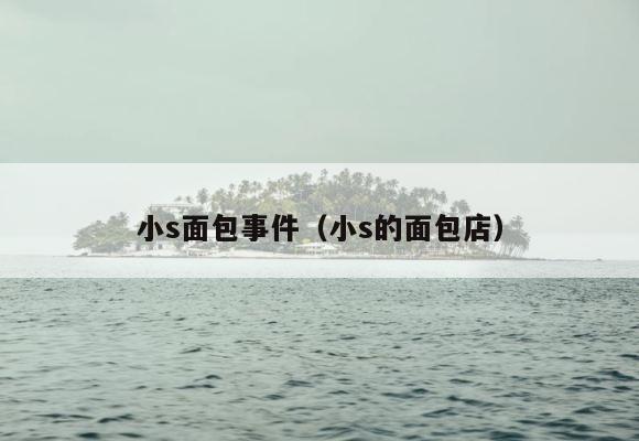 小s面包事件（小s的面包店） 第1张