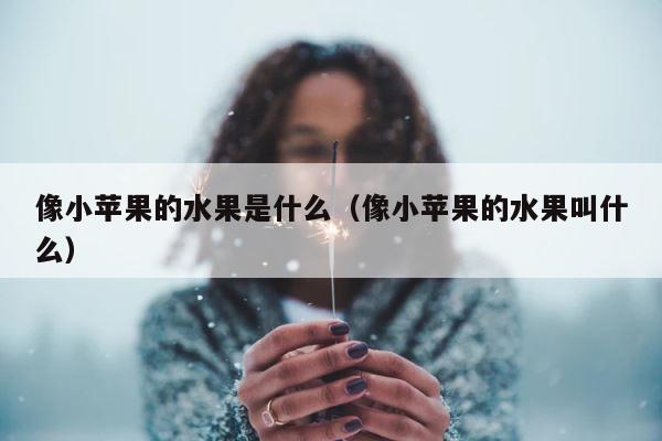 像小苹果的水果是什么（像小苹果的水果叫什么） 第1张