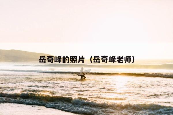 岳奇峰的照片（岳奇峰老师） 第1张