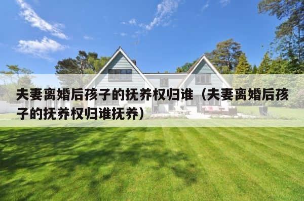 夫妻离婚后孩子的抚养权归谁（夫妻离婚后孩子的抚养权归谁抚养） 第1张