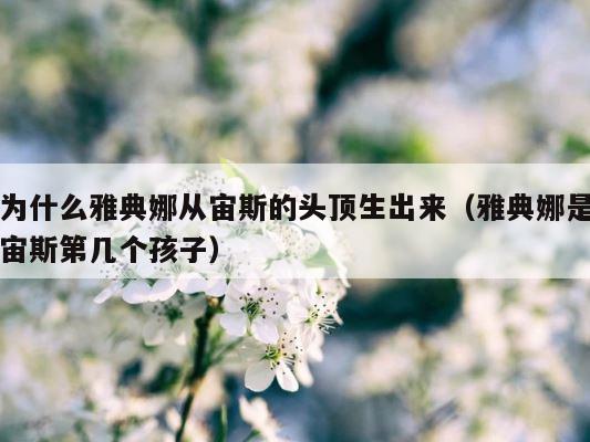 为什么雅典娜从宙斯的头顶生出来（雅典娜是宙斯第几个孩子） 第1张