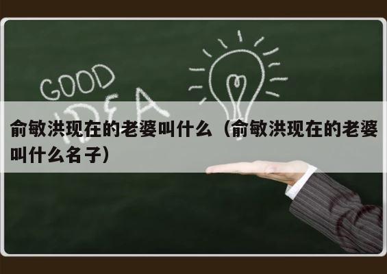 俞敏洪现在的老婆叫什么（俞敏洪现在的老婆叫什么名子） 第1张