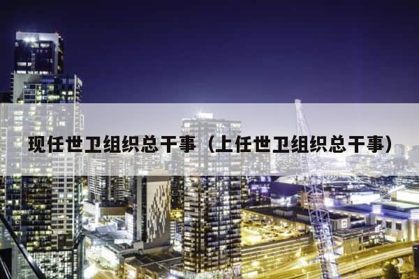 现任世卫组织总干事（上任世卫组织总干事） 第1张