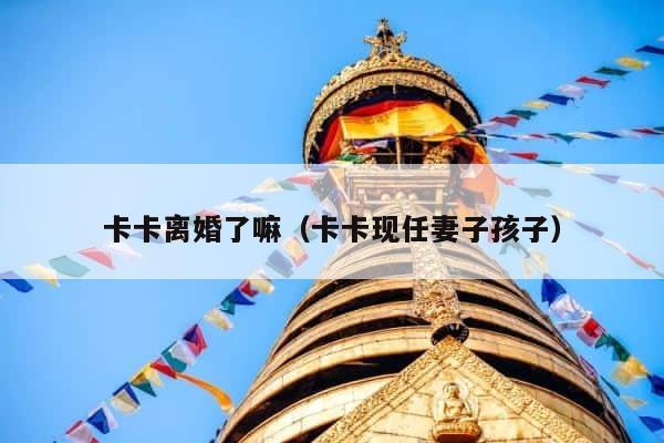 卡卡离婚了嘛（卡卡现任妻子孩子） 第1张