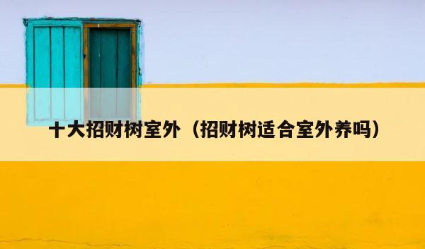 十大招财树室外（招财树适合室外养吗） 第1张