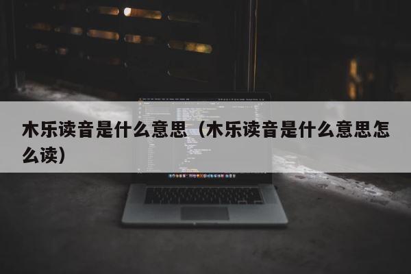 木乐读音是什么意思（木乐读音是什么意思怎么读） 第1张