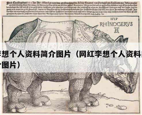 李想个人资料简介图片（网红李想个人资料简介图片） 第1张