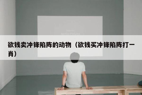 欲钱卖冲锋陷阵的动物（欲钱买冲锋陷阵打一肖） 第1张