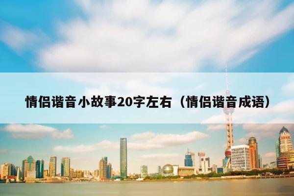 情侣谐音小故事20字左右（情侣谐音成语） 第1张