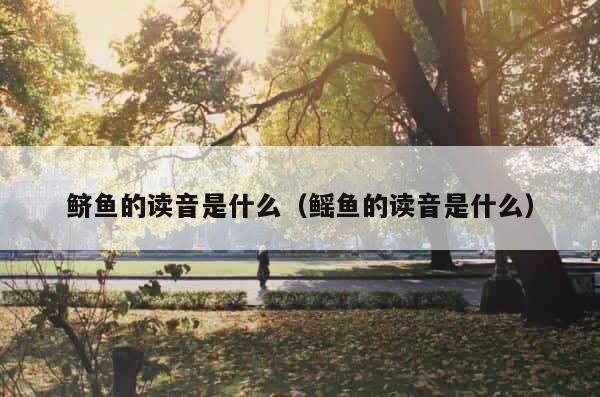 鲚鱼的读音是什么（鳐鱼的读音是什么） 第1张