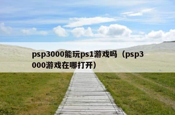 psp3000能玩ps1游戏吗（psp3000游戏在哪打开） 第1张