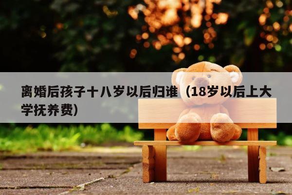 离婚后孩子十八岁以后归谁（18岁以后上大学抚养费） 第1张